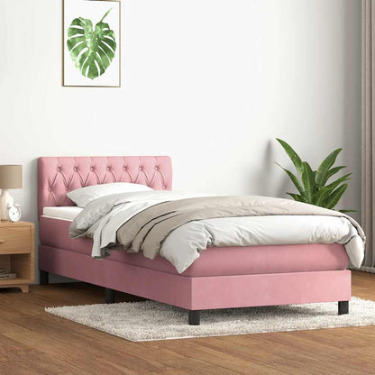 Boxspringbett Mit Matratze Samt Rosa
