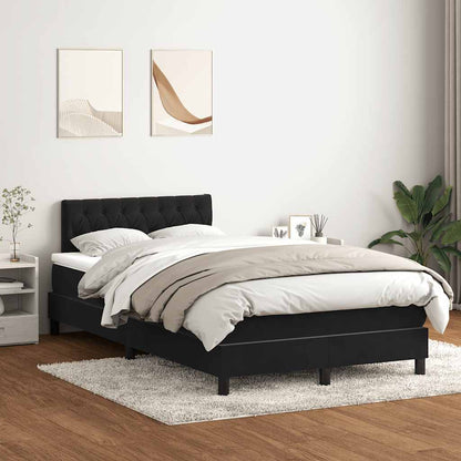 Boxspringbett Mit Matratze Samt Schwarz