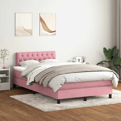 Boxspringbett Mit Matratze Samt Rosa