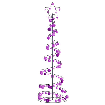 Led Weihnachtsbaum Mit Kugeln 120 Leds Warmweiß 180 Cm Hellrosa