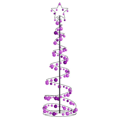 Led Weihnachtsbaum Mit Kugeln 120 Leds Warmweiß 180 Cm Hellrosa