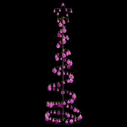 Led Weihnachtsbaum Mit Kugeln 120 Leds Warmweiß 180 Cm Hellrosa