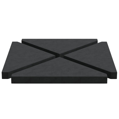 Schirm-Gewichtsplatten 4 Stk. Granit Dreieckig 14 Kg