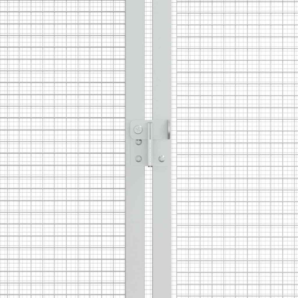 Vogelkäfig Anthrazit 227 X 112 X 141 Cm Verzinkter Stahl
