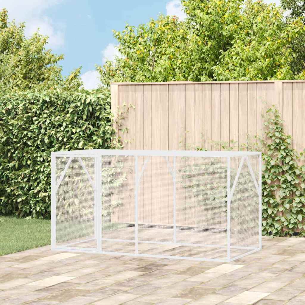 Vogelkäfig Anthrazit 208 X 102 X 108 Cm Verzinkter Stahl