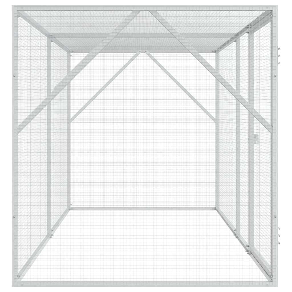 Vogelkäfig Anthrazit 208 X 102 X 108 Cm Verzinkter Stahl