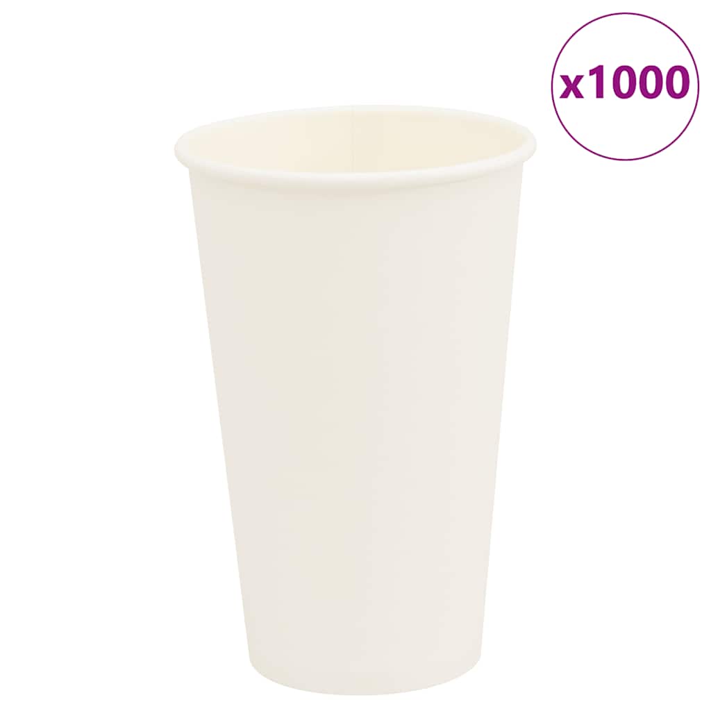 Pappbecher 1000 Stk. 8Oz 200Ml Weiß