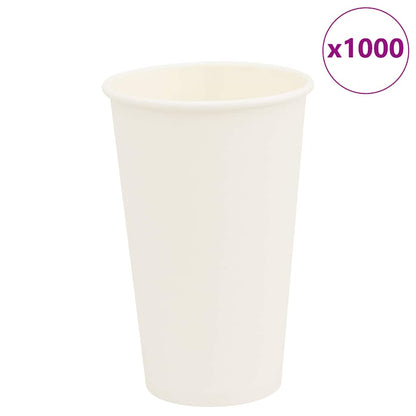 Pappbecher 1000 Stk. 8Oz 200Ml Weiß