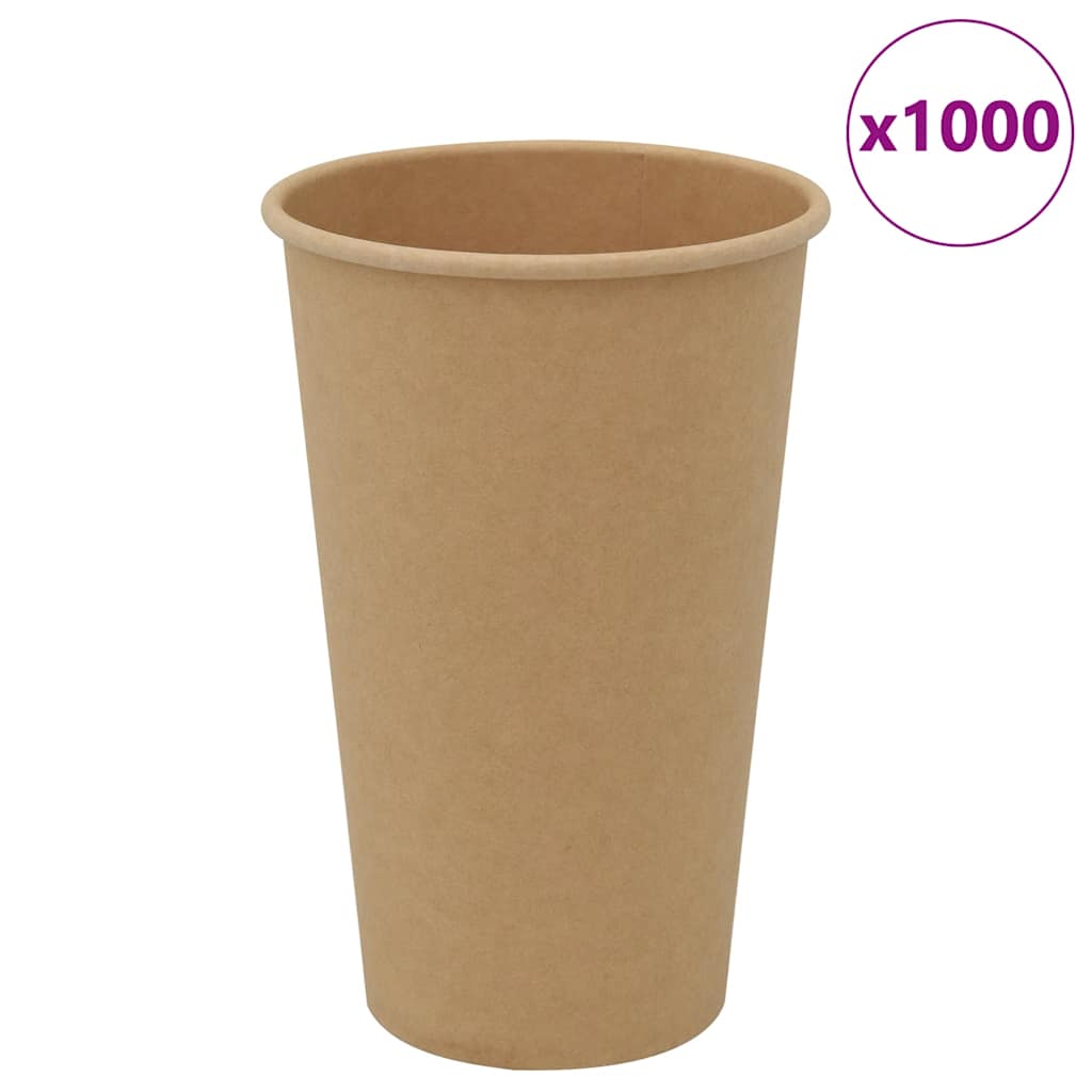 Pappbecher 1000 Stk. 16Oz 400Ml Braun