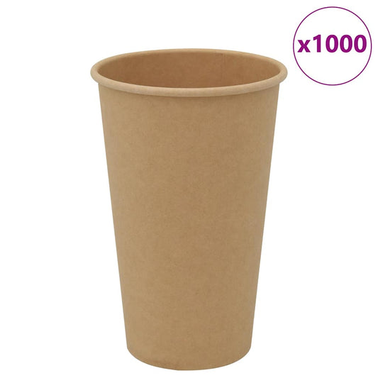 Pappbecher 1000 Stk. 16Oz 400Ml Braun