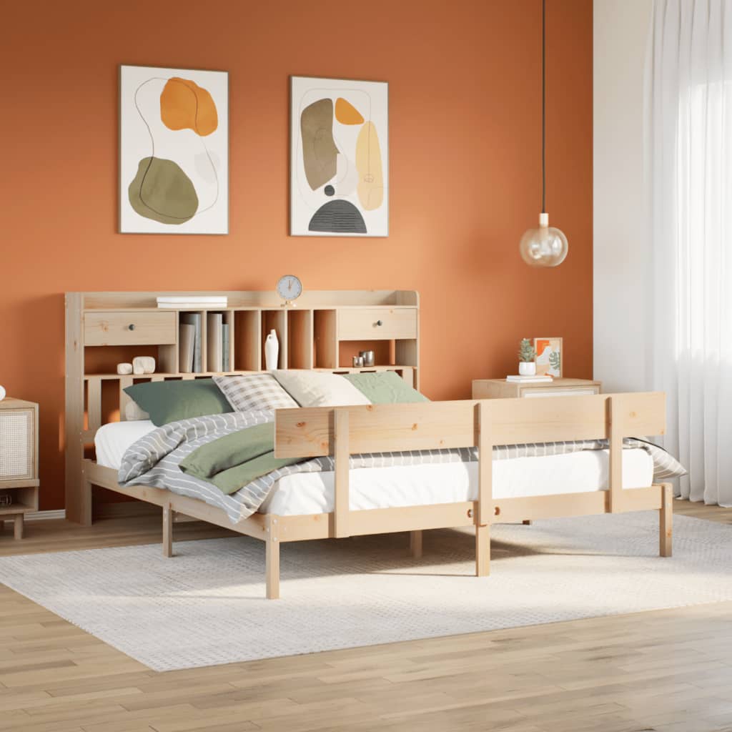 Bücherregalbett Ohne Matratze Massivholz Kiefer
