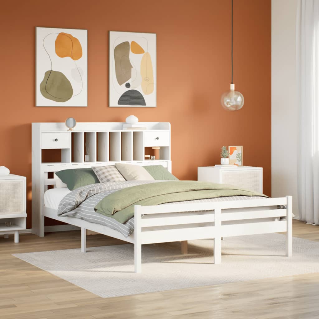 Bücherregalbett Ohne Matratze 75X190 Cm Massivholz Kiefer