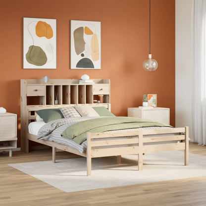 Bücherregalbett Ohne Matratze 75X190 Cm Massivholz Kiefer