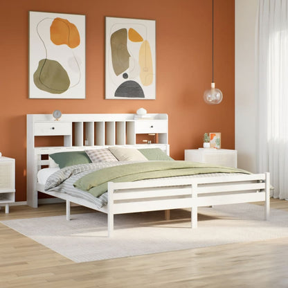 Bücherregalbett Ohne Matratze 75X190 Cm Massivholz Kiefer