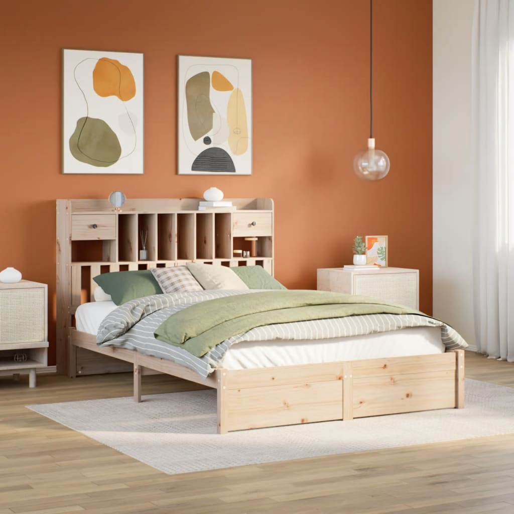 Bücherregalbett Ohne Matratze Massivholz Kiefer