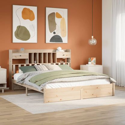 Bücherregalbett Ohne Matratze Massivholz Kiefer