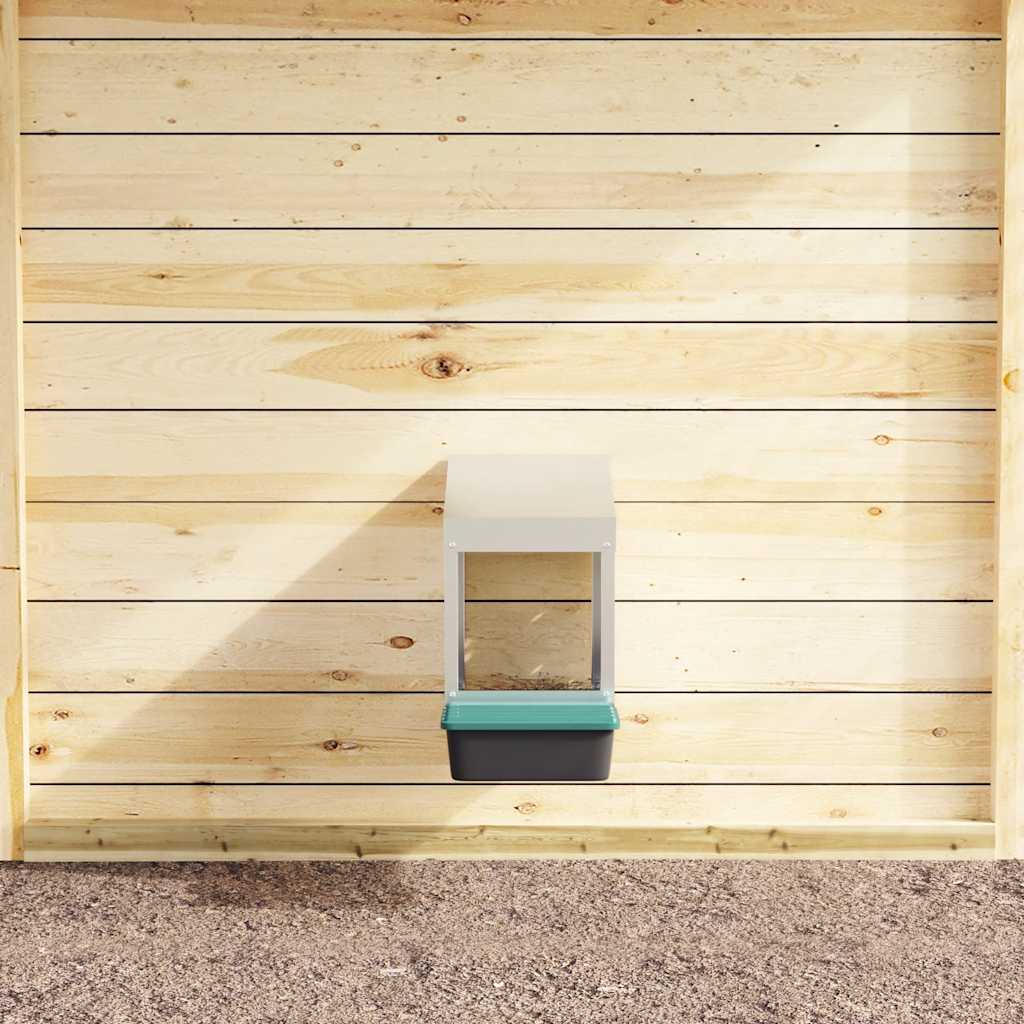 Hühner-Nistkasten 1 Fach Wandmontage Verzinkter Stahl