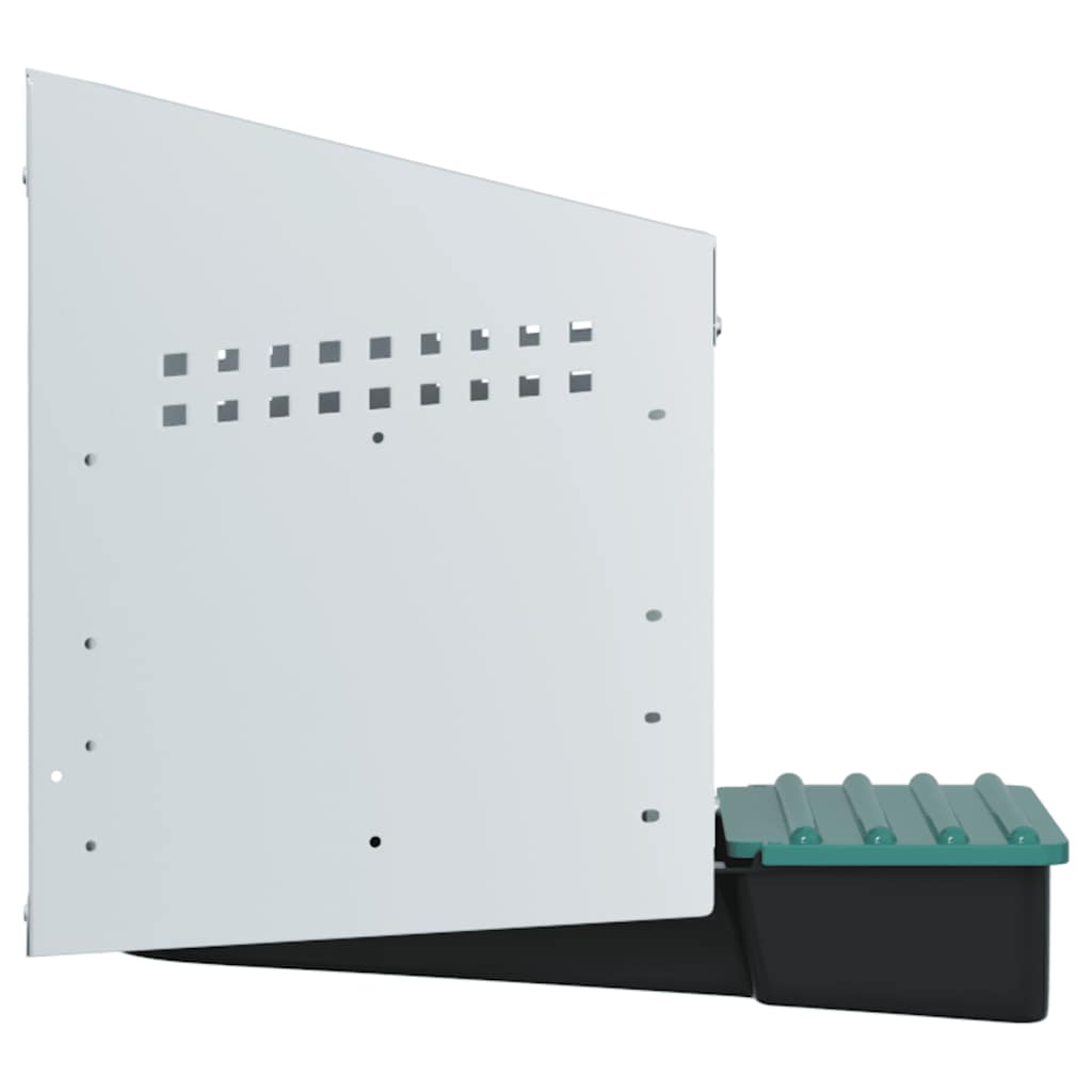 Hühner-Nistkasten 1 Fach Wandmontage Verzinkter Stahl