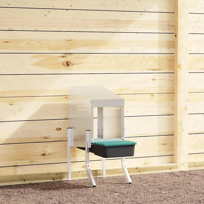 Hühner-Nistkasten 4 Fächer Mit Beinen Verzinkter Stahl