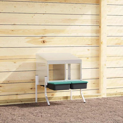 Hühner-Nistkasten 4 Fächer Mit Beinen Verzinkter Stahl