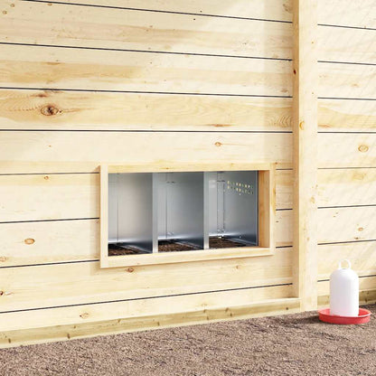 Hühner-Nistkasten 3 Fächer Wandmontage Verzinkter Stahl