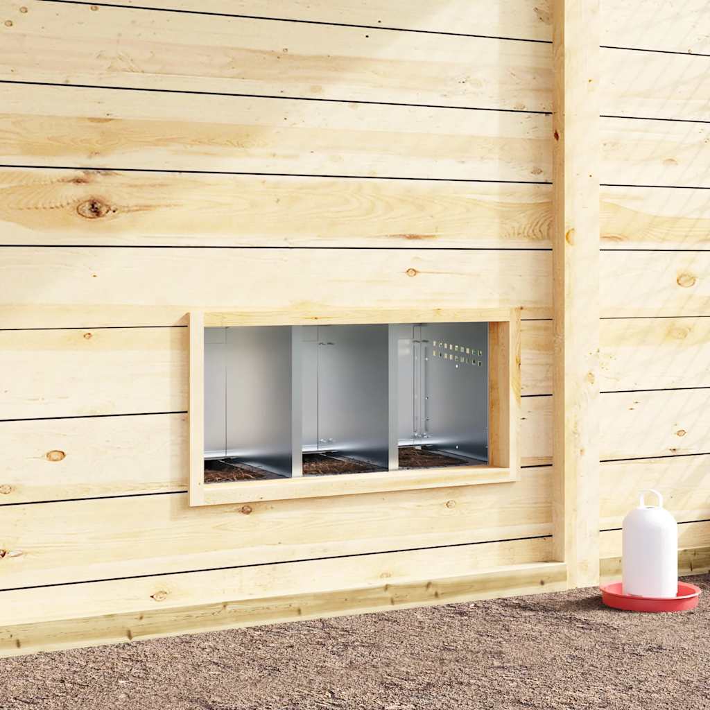 Hühner-Nistkasten 3 Fächer Mit Beinen Verzinkter Stahl