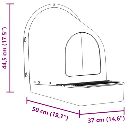 Hühnernistkästen 4 Stk. Wandmontiert Dunkelgrün Kunststoff