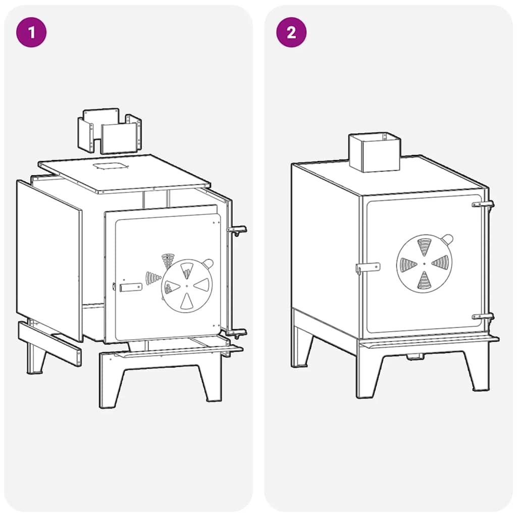 Gartenofen 35X50X60 Cm Cortenstahl