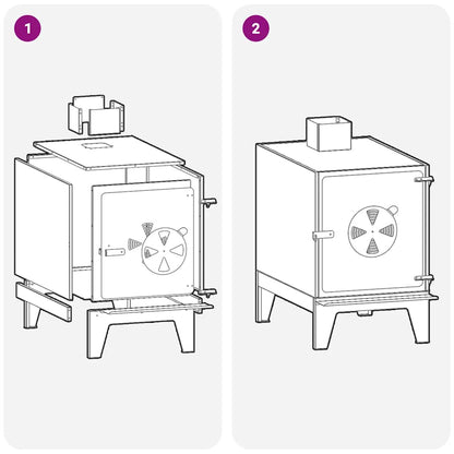 Gartenofen 35X50X60 Cm Cortenstahl