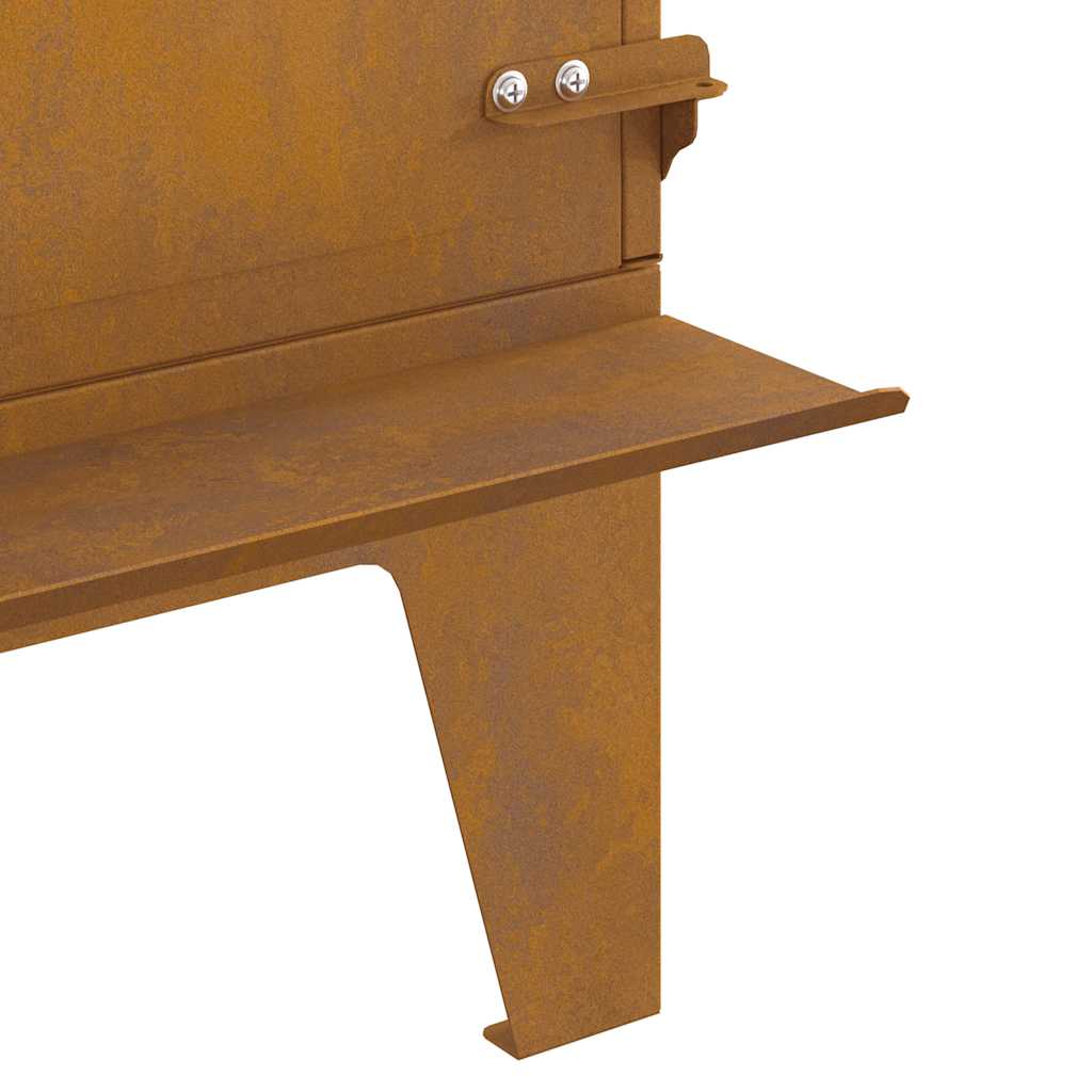 Gartenofen 35X50X60 Cm Cortenstahl