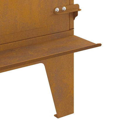 Gartenofen 35X50X60 Cm Cortenstahl