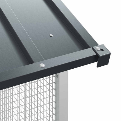 Vogelkäfig Anthrazit 422 X 103 X 142 Cm Verzinkter Stahl