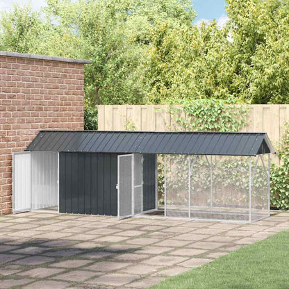 Vogelkäfig Anthrazit 422 X 103 X 142 Cm Verzinkter Stahl