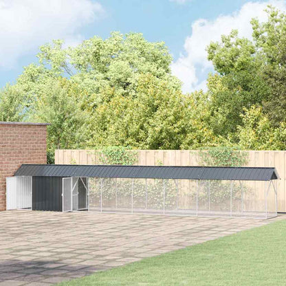 Vogelkäfig Anthrazit 422 X 103 X 142 Cm Verzinkter Stahl