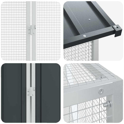 Vogelkäfig Anthrazit 416.5 X 103 X 142 Cm Verzinkter Stahl