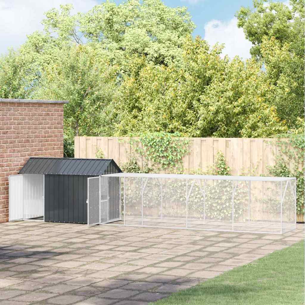 Vogelkäfig Anthrazit 416.5 X 103 X 142 Cm Verzinkter Stahl