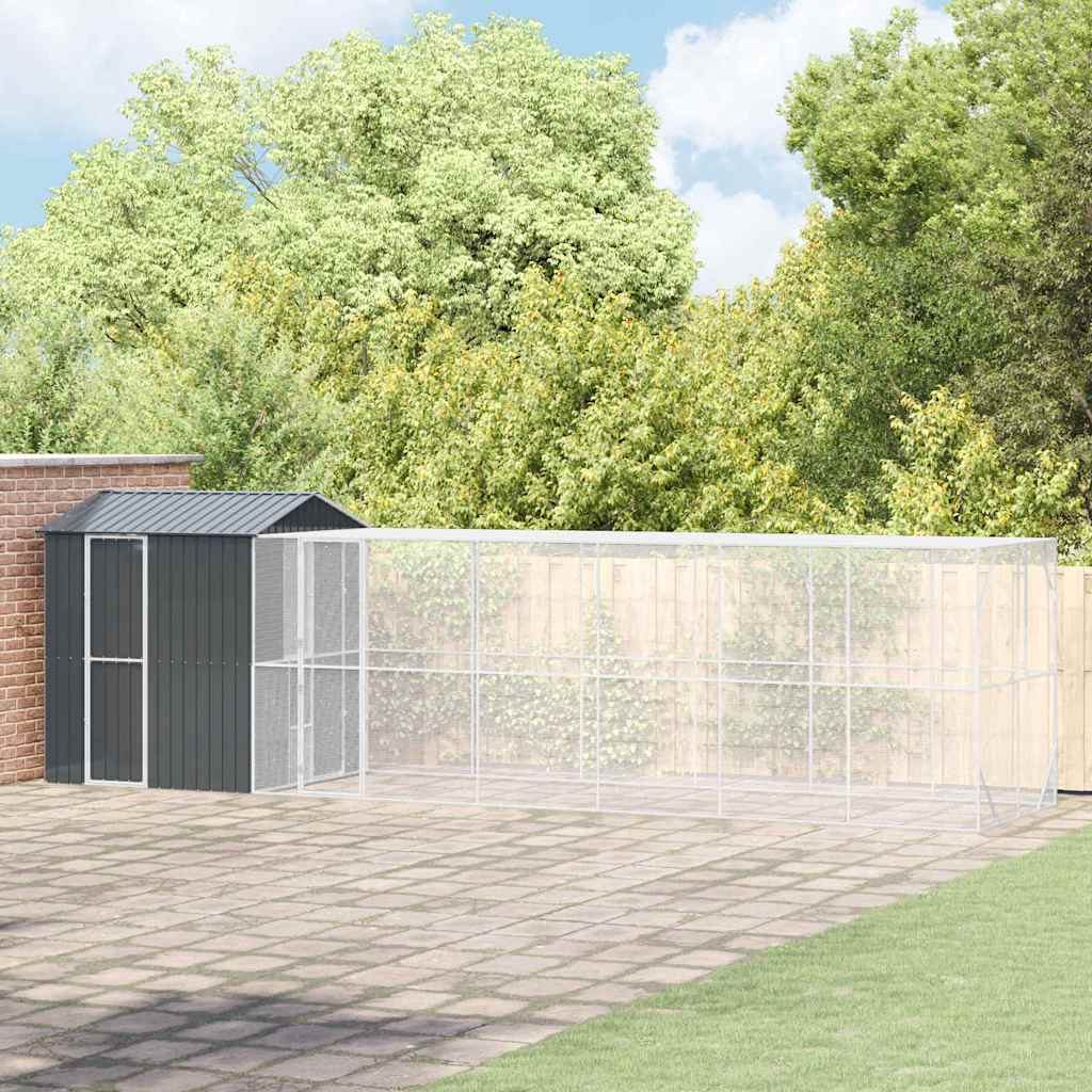 Vogelkäfig Anthrazit 416.5 X 103 X 142 Cm Verzinkter Stahl