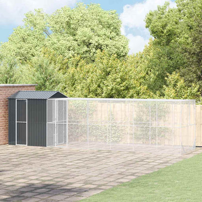 Vogelkäfig Anthrazit 416.5 X 103 X 142 Cm Verzinkter Stahl