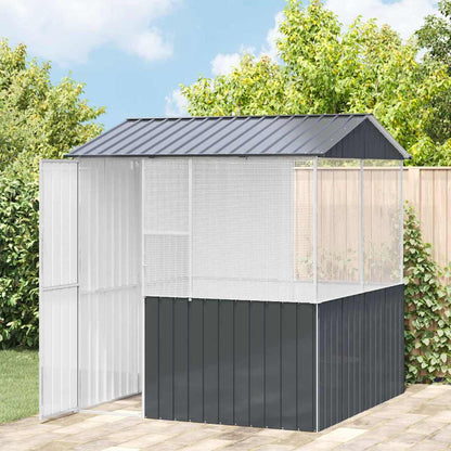 Vogelkäfig Anthrazit 215 X 209 X 230 Cm Verzinkter Stahl