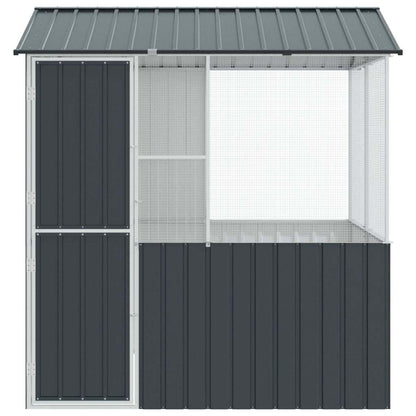 Vogelkäfig Anthrazit 215 X 209 X 230 Cm Verzinkter Stahl