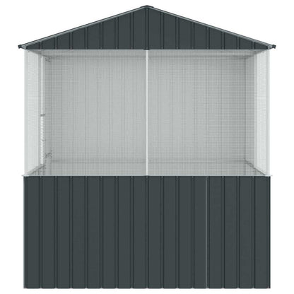 Vogelkäfig Anthrazit 215 X 209 X 230 Cm Verzinkter Stahl