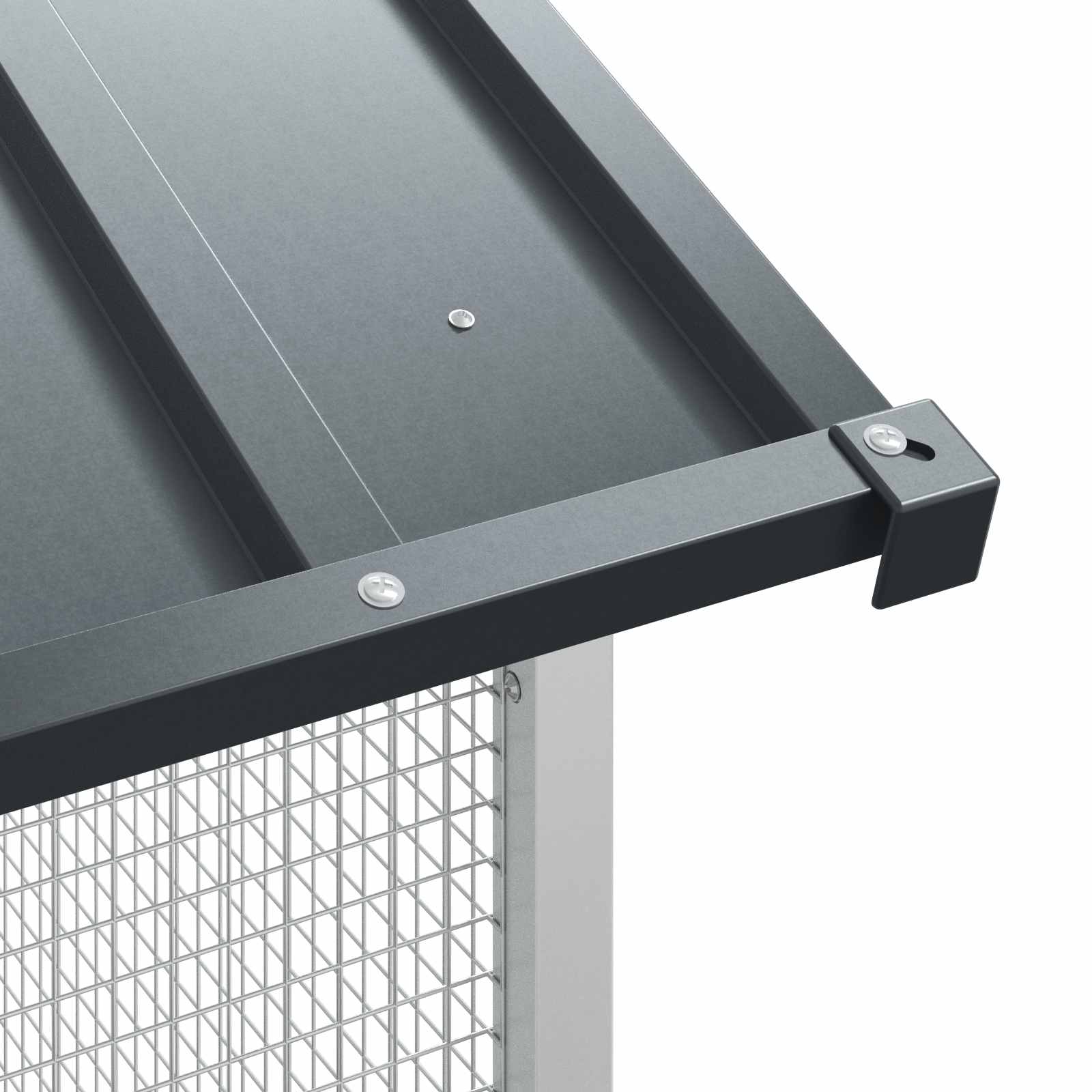 Vogelkäfig 215 X 110 X 247 Cm Verzinkter Stahl