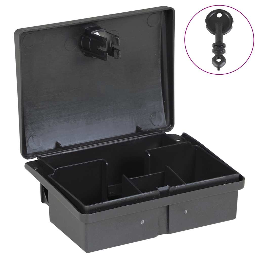 Mausefallen 10 Stk. Schwarz 13X10X4 Cm