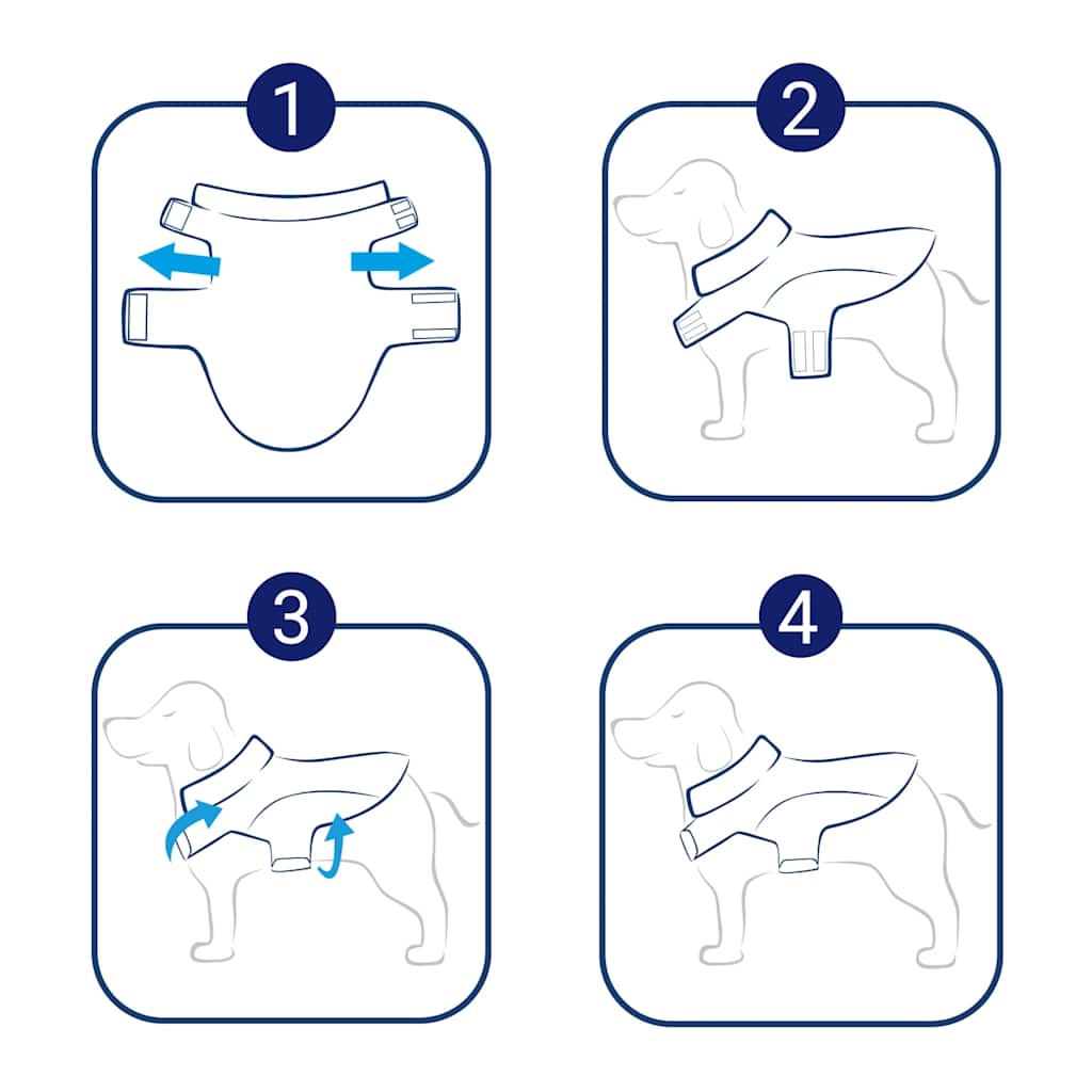 Hunde Regenmantel Mit Reflexstreifen Polyester