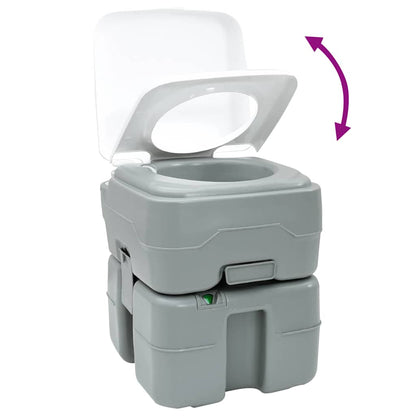 Camping-Toilette Grau 41.5 X 36.5 X 42 Cm Plastik