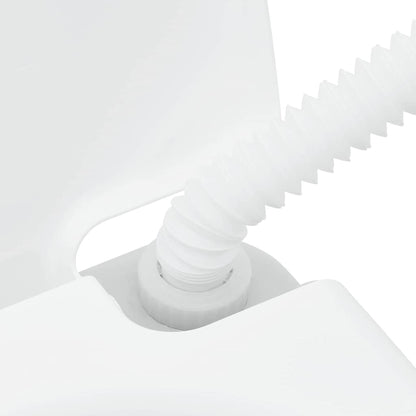 Camping-Toilette 2 Pcs Und Weiß Hochdichtes Polyethylen