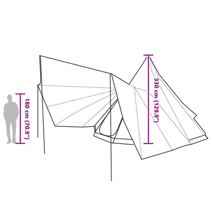 Familien-Tipi-Zelt Mit Dach 510 X 690 X 330 Cm