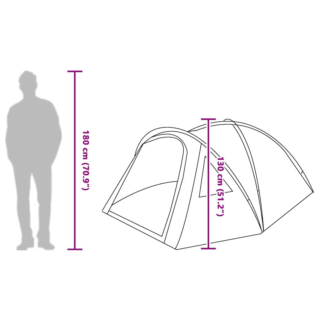 Campingzelt Mit Dach 308 X 268 X 130 Cm Polyester