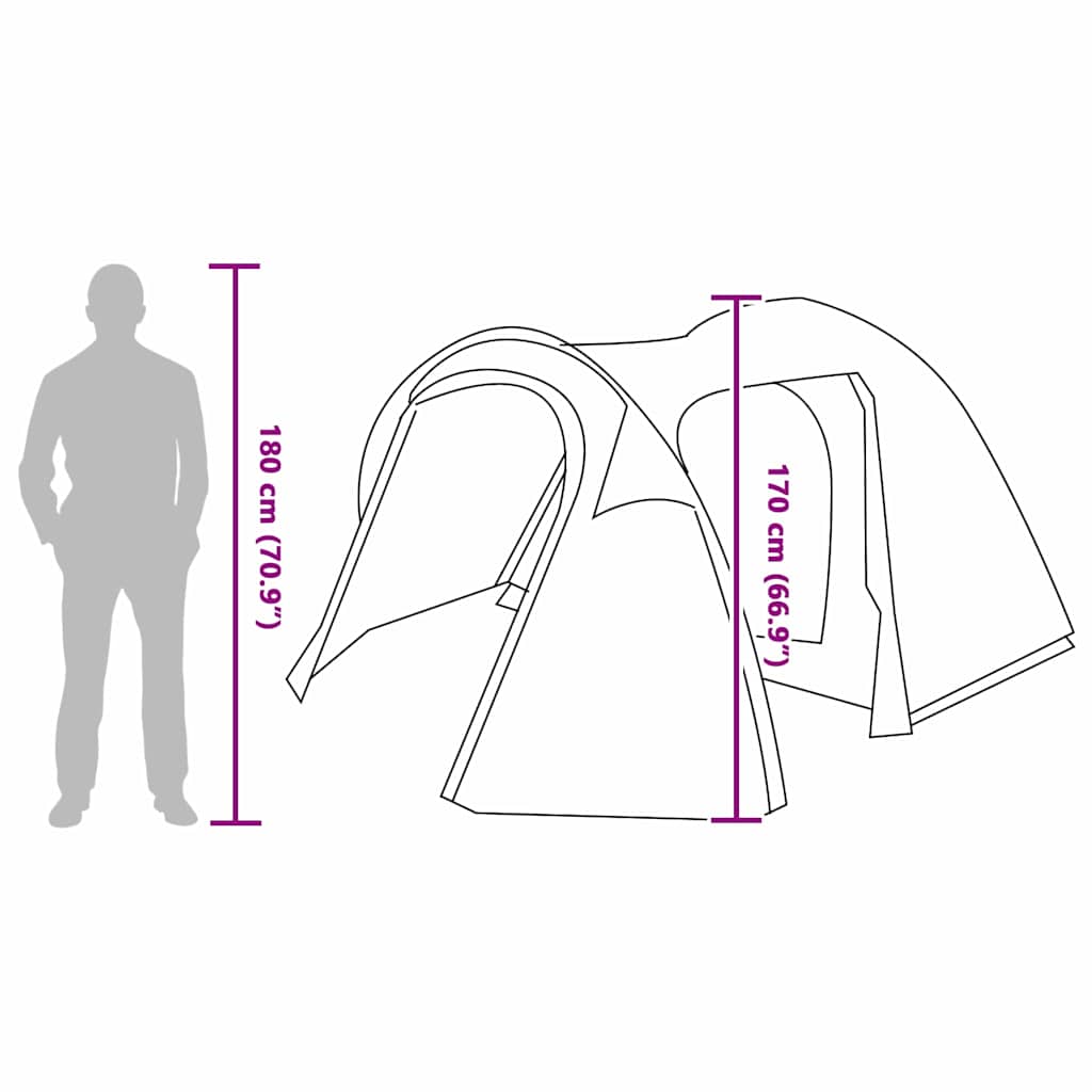 Kuppelzelt Mit Dach Sonstiges 384 X 254 X 170 Cm
