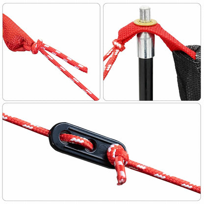 Innenzelt Schwarz 220 X 128 X 110 Cm Netz